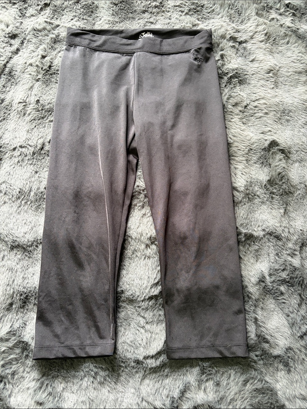 KIDS JUSTICE Black Performance Crop Pants